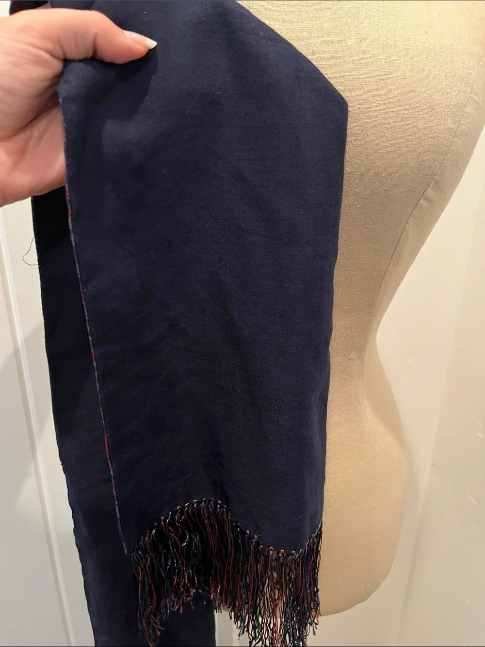 Saldarini Silk Fringe Scarf